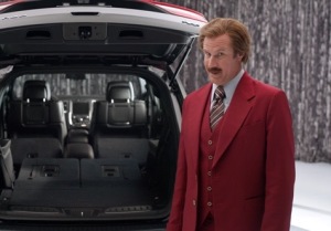 Ron Burgundy” anchors new 2014 Dodge Durango advertising campaign in unique partnership with Dodge brand and Paramount Pictures upcoming film “Anchorman 2: The Legend Continues”  (The Dodge Brand/Paramount Pictures)